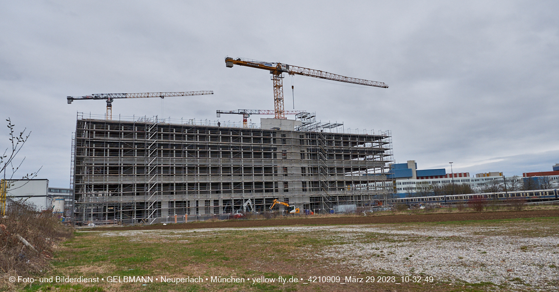 29.03.2023 - Baustelle REVO und Umgebung in Neuperlach